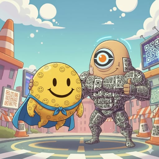 Little Kid Smiles SignClops Sidekick Character